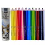 Brustro Studio Colour Pencil Set 24 in a Metal Tube