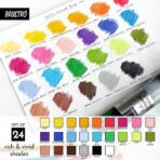 Brustro Studio Colour Pencil Set 24 in a Metal Tube