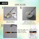 Brustro Brush Restorer 100ml 75ml+25ml Free| Brush Cleaner for Dried Acrylic & Oil Paint Brushes
