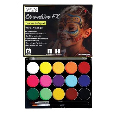 Brustro ChromaWear FX Face & Body Paint Set of 15