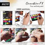 Brustro ChromaWear FX Face & Body Paint Set of 15