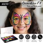 Brustro ChromaWear FX Face & Body Paint Set of 15