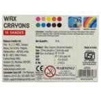 Camel Wax Crayons 10 Shades Non Toxic Coloring Crayons for Kids