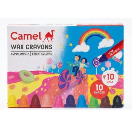 Camel Wax Crayons 10 Shades Non Toxic Coloring Crayons for Kids