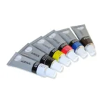 Daler Rowney Simply Acrylic Paint Set 6 x 12ml | Acrylic Colours for Beginners, Students & Canvas Painting