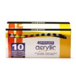 Daler Rowney Graduate Acrylic Introduction Set 10 x 38ml | Acrylic Paint Set for Beginners & Students