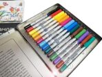 Doms Amariz Duo Brush Pens (14 Shades) (Soft + Hard Tip) (Tin Pack)