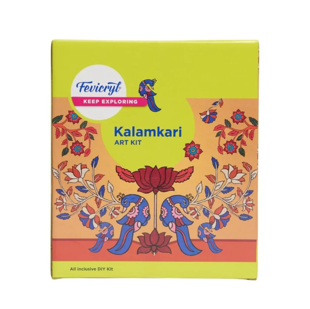 Fevicryl Kalamkari Art Kit DIY Coaster Painting | Kalamkari Painting Kit for Beginners & DIY Craft