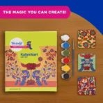 Fevicryl Kalamkari Art Kit DIY Coaster Painting | Kalamkari Painting Kit for Beginners & DIY Craft