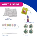Fevicryl Lippan Art Kit DIY Mirror Work | Lippan Wall Art Kit for Beginners & Home Decor