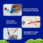 Fevicryl YUDU Poster Colours Set with Brush & Palette