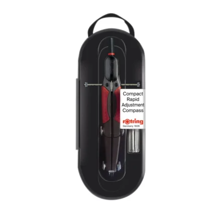 Rotring Universal Compact Compass Set | Drawing Compass for Technical Drawing & Geometry