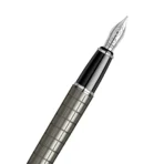 Scrikss Honour 38 Medium Nib Fountain Pen Carbon Gray | Premium Fountain Pen for Writing & Gifting