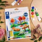 Staedtler Aquarell Water Colour Paint Set 24 Tubes | Watercolour Paint Set for Beginners & Artists