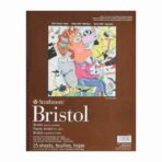 Strathmore 400 Series Bristol Vellum Surface Paper Pad 15 Sheets, 27.9 x 35.6 cm