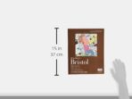 Strathmore 400 Series Bristol Vellum Surface Paper Pad 15 Sheets, 27.9 x 35.6 cm