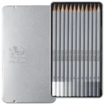Winsor & Newton Studio Collection Medium Graphite Pencils 12pc | Drawing Pencils for Sketching & Shading