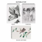 Anupam Pro Sketcher Drawing Book with Butter Paper Pages A4 Size Spiral-Bound Sketchpad 140 GSM - Image 3