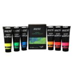 Brustro Artists Acrylic Colour 6 Shades120ml Fluorescent Shades