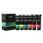 Brustro Artists Acrylic Colour 6 Shades120ml Fluorescent Shades - Image 2