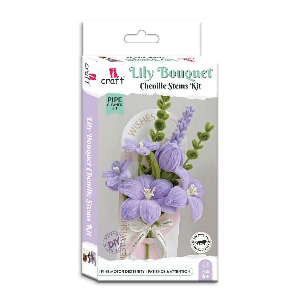 Icraft LB1 Icraft Lily Bouquet Chenille Stems Kit - Image 1