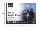 BRUSTRO Artists' Acrylic Glued Pad 400 GSM A3-12 Sheets