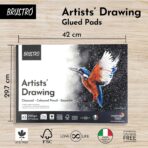 BRUSTRO Artist Drawing Glued Pad 200 GSM, A3, 24 Sheets