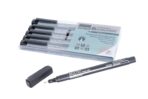 BRUSTRO Professional Pigment Based Fineliner Pen Black Set of 6 - Tip Size 0.05mm, 0.1mm, 0.2mm, 0.3mm, 0.5mm, 0.8mm