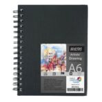 Brustro Artists Wiro Bound Sketchbook A6 (Small 105 x 148 mm) Size, 116 Pages, 160 GSM (Acid Free)