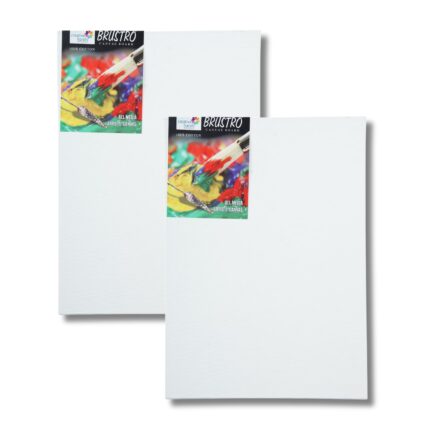 Brustro Artists' Canvas Board Medium Grain 12 X16(Pack of 2)