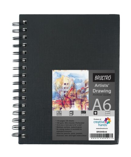 Brustro Artists Wiro Bound Sketchbook A6