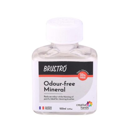Brustro Professional Odour-Free Mineral Spirits 100ml (75ml + 25ml Free)