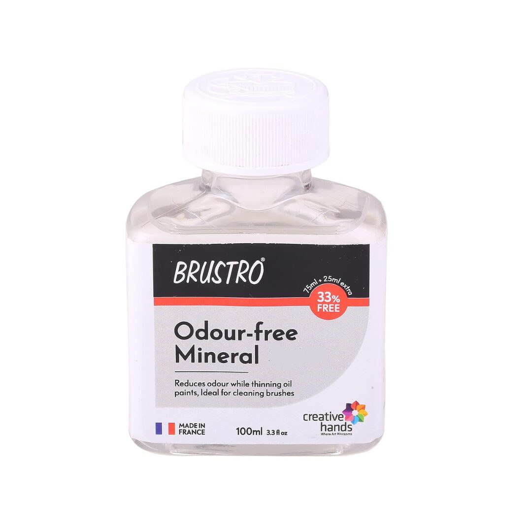 Brustro Professional Odour-Free Mineral Spirits 100ml (75ml + 25ml Free) Brustro Professional Odour-Free Mineral Spirits 100ml (75ml + 25ml Free)