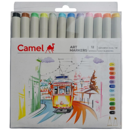 Camel Art Markers Pack of 12 Shades