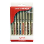 Uniball Eye UB157 0.7 mm Roller Ball Pens, Multicolour Ink, Pack of 8 - Image 3