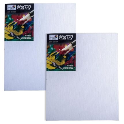 Brustro Canvas Board Medium Grain 6X8 (Pack of 8)