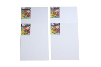 Brustro Canvas Board Medium Grain 8X10(Pack of 4)